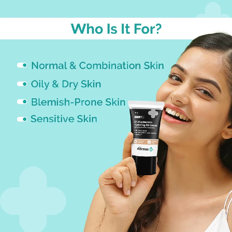 The Derma Co 2percent Niacinamide Hydrating BB Cream with SPF 30 PA++ Enriched with 1 Hyaluronic Acid Complex 30 g-3.webp